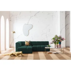 Canapé d angle Belami vert foncé gauche 265cm>KARE Design New