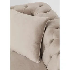 Canapé d angle Bellissima velours taupe gauche>KARE Design Clearance