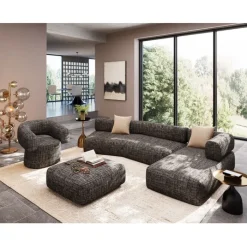 Canapé d angle Bow droite Gris>KARE Design Best
