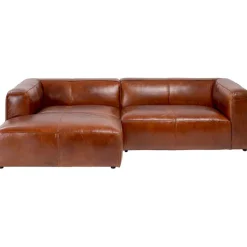 Canapé d angle Cubetto cuir marron 170x270cm>KARE Design Discount