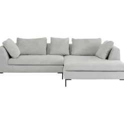 Canapé d angle Gianni Cord gris droite>KARE Design