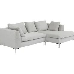 Canapé d angle Gianni Cord gris droite><noscript><img width=
