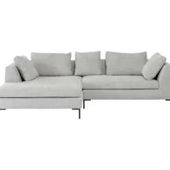 Canapé d angle Gianni Cord gris gauche>KARE Design