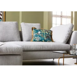 Canapé d angle Gianni Cord gris gauche><noscript><img width=
