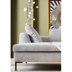 Canapé d angle Gianni Cord gris gauche><noscript><img width=