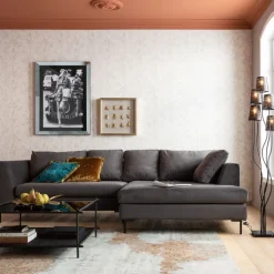 Canapé d angle Gianni droite gris-noir><noscript><img width=