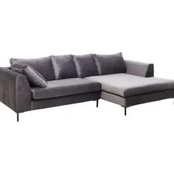 Canapé d angle Gianni droite gris-noir><noscript><img width=