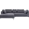 Canapé d angle Gianni gris gauche>KARE Design Outlet
