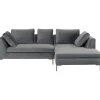 Canapé d angle Gianni velours gris droite  270x167>KARE Design Online