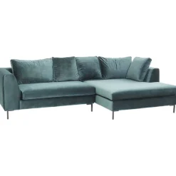 Canapé d angle Gianni velours vert droite noir><noscript><img width=