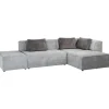 Canapé d angle Infinity méridienne droite gris>KARE Design Online