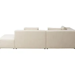 Canapé d angle Infinity Ottomane Cord crème gauche><noscript><img width=