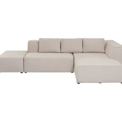 Canapé d angle Infinity Ottomane crème droite>KARE Design Best