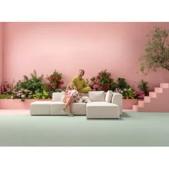 Canapé d angle Infinity Ottomane crème droite><noscript><img width=