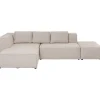 Canapé d angle Infinity Ottomane crème gauche>KARE Design Outlet