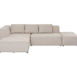 Canapé d angle Infinity Ottomane crème gauche>KARE Design Outlet