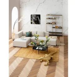 Canapé d angle Infinity Ottomane crème gauche>KARE Design Outlet
