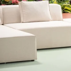 Canapé d angle Infinity Ottomane crème gauche><noscript><img width=