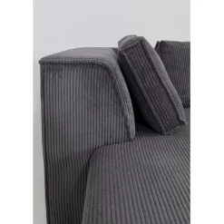 Canapé d angle Infinity Ottomane Cord gris gauche><noscript><img width=