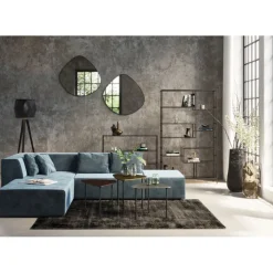 Canapé d angle Infinity velours ocean gauche>KARE Design Discount