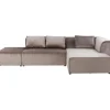 Canapé d angle Infinity Velvet Taupe Droite>KARE Design Clearance