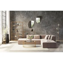 Canapé d angle Infinity Velvet Taupe Droite><noscript><img width=