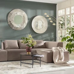 Canapé d angle Infinity Velvet Taupe Droite><noscript><img width=
