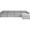 Canapé d angle Lucca gris droite 331cm>KARE Design Outlet