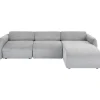 Canapé d angle Lucca gris droite 255cm>KARE Design Discount