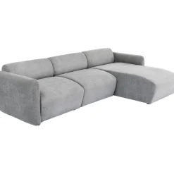 Canapé d angle Lucca gris droite 255cm><noscript><img width=