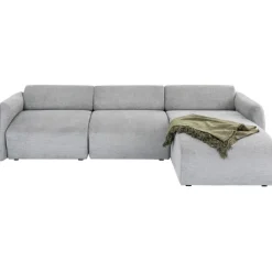 Canapé d angle Lucca gris droite 255cm><noscript><img width=