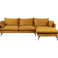 Canapé d angle Monza droite velours curry 296cm>KARE Design