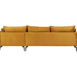 Canapé d angle Monza droite velours curry 296cm><noscript><img width=
