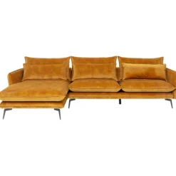 Canapé d angle Monza gauche velours curry 296cm>KARE Design Best