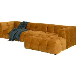 Canapé d angle Salamanca brun doré droite  320cm><noscript><img width=