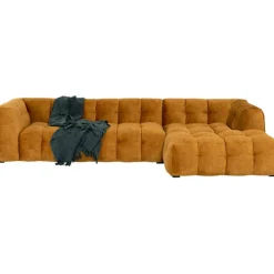 Canapé d angle Salamanca brun doré droite  320cm><noscript><img width=