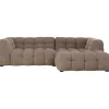 Canapé d angle Salamanca Marron clair droite 250cm>KARE Design Sale