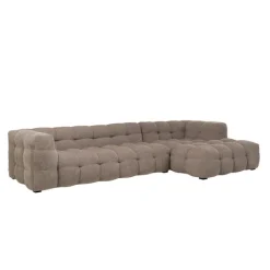 Canapé d angle Salamanca Marron clair droite 250cm>KARE Design Sale