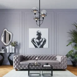 Canapé Desire 3-places velours gris>KARE Design Hot