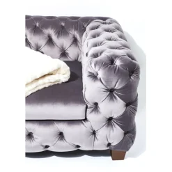 Canapé Desire 3-places velours gris><noscript><img width=