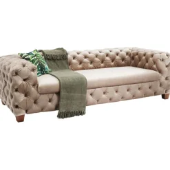 Canapé Desire 3-places velours écru><noscript><img width=