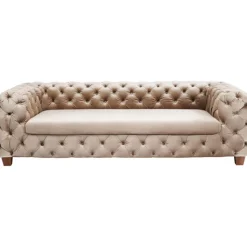 Canapé Desire 3-places velours écru><noscript><img width=