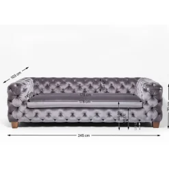 Canapé Desire 3-places vert khaki><noscript><img width=