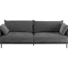 Canapé Edna 3-places gris 245cm>KARE Design Clearance