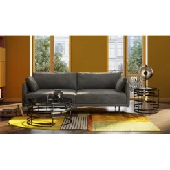 Canapé Edna 3-places gris 245cm>KARE Design Clearance