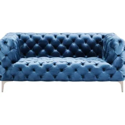 Canapé Look 2-places velours bleu>KARE Design Discount