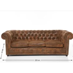 Canapé Oxford 3 places Vintage Smart><noscript><img width=