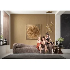 Canapé 3-places Livia mélange marron 261cm>KARE Design Online