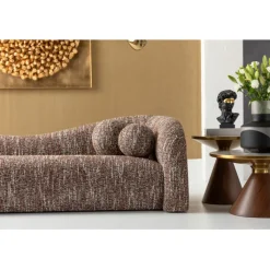 Canapé 3-places Livia mélange marron 261cm><noscript><img width=
