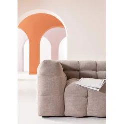 Canapé 3-places Salamanca Marron Clair 240cm><noscript><img width=